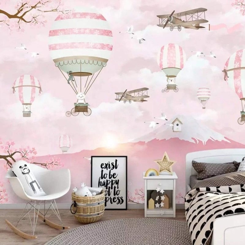 Papel pintado dormitorio de princesas