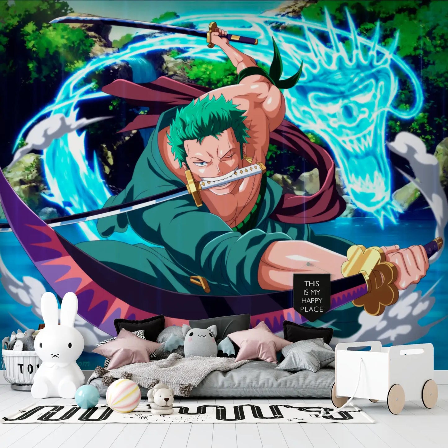Papel pintado de Roronoa Zoro - dormitorio pequeño