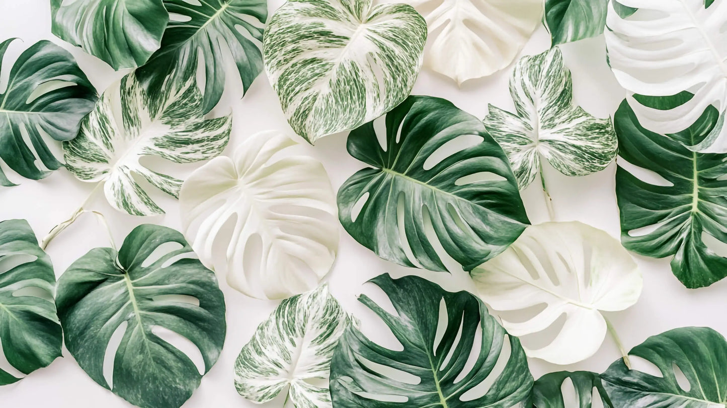 Papel pintado verde blanco