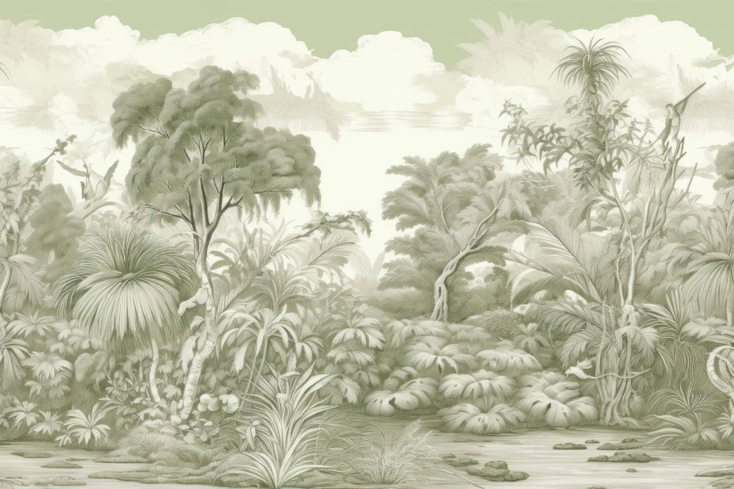 Papel pintado verde lima