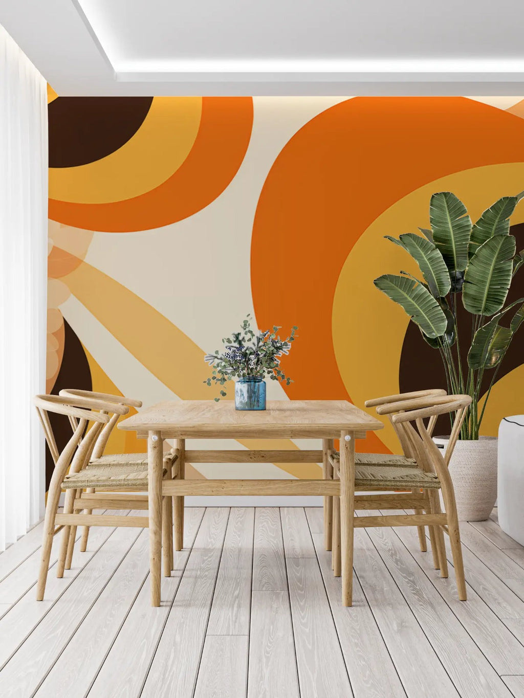 Papel Pintado Amarillo