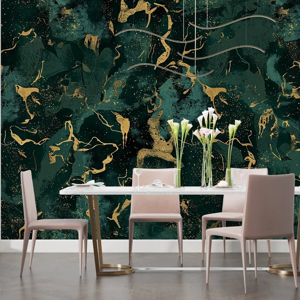 Papel Pintado Dorado
