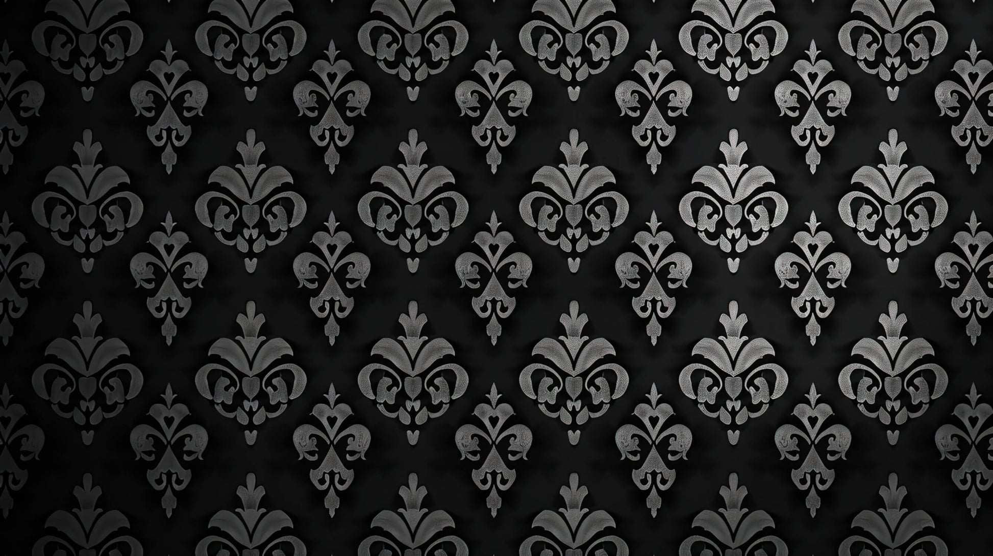 Papel pintado negro y plateado