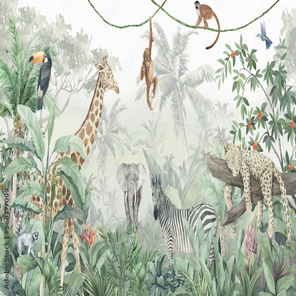 Fondo de pantalla de animales <br/> La riqueza de la selva