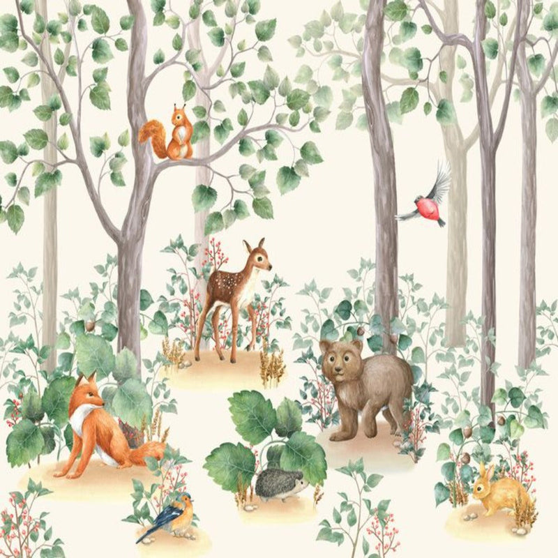 Papel pintado de animales <br/> Bosque Panorámico