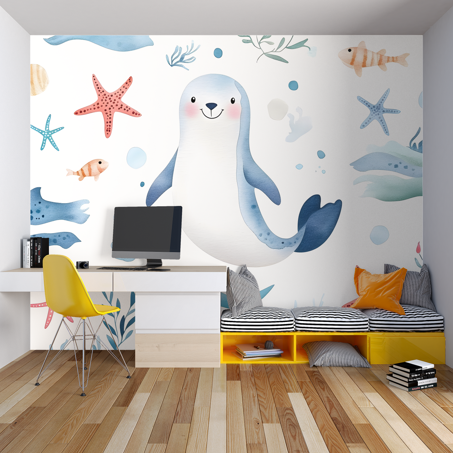 Papel pintado infantil Marinero - papel pintado de héroes