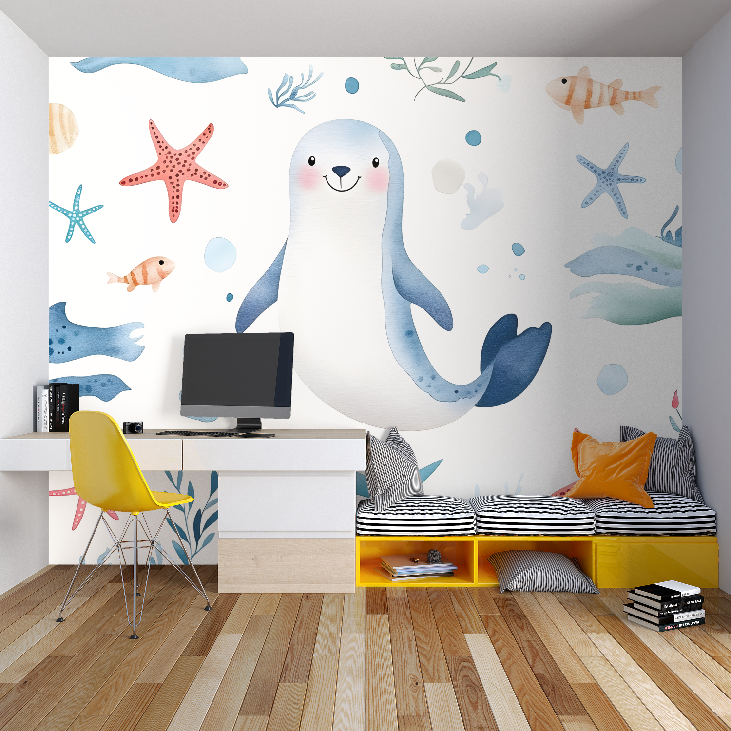 Papel pintado infantil Marinero - papel pintado de héroes