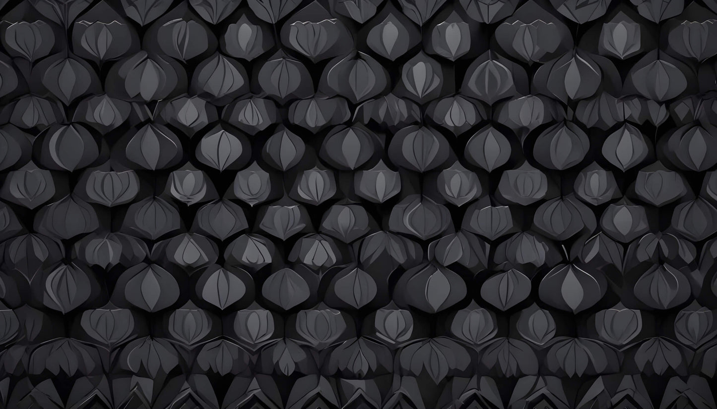 Papel pintado con estampado negro