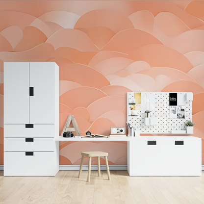 Papel pintado infantil Salmón - papel pintado para niño
