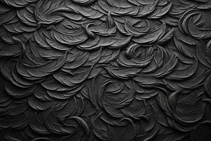 Papel pintado en relieve negro