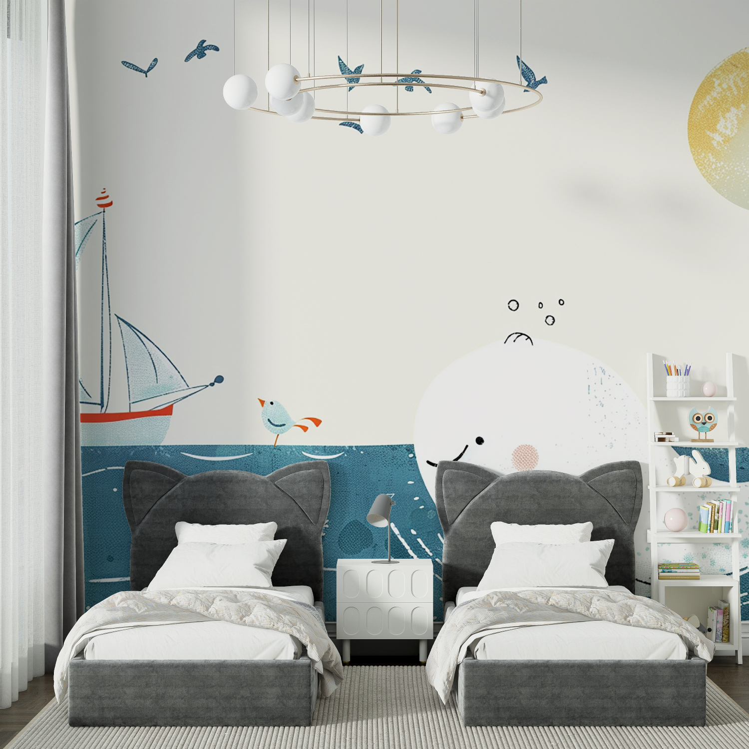 Papel pintado infantil Marinero - papel pintado de héroes