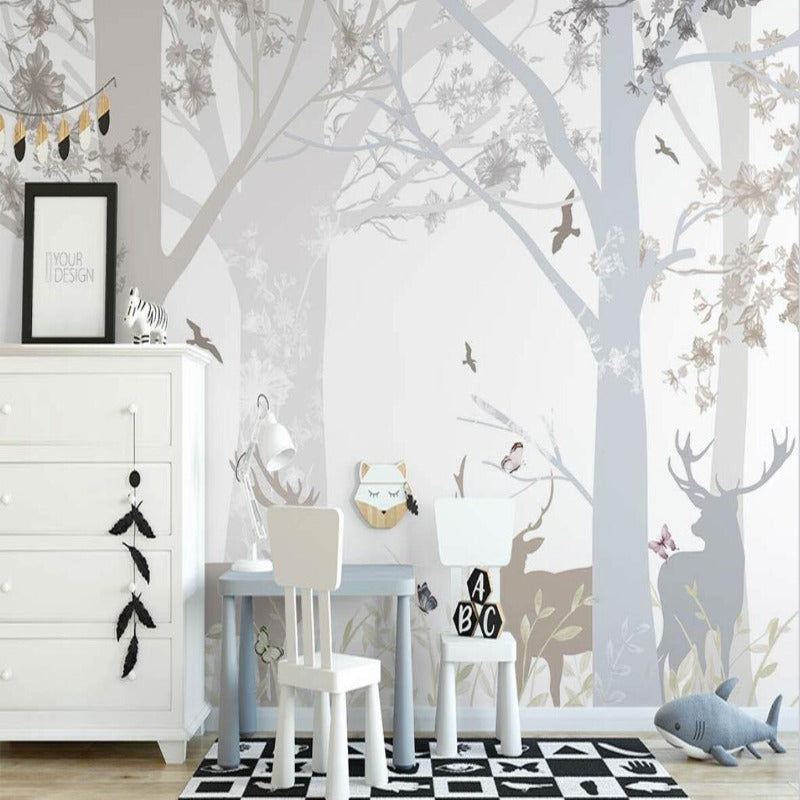 Papel pintado de animales <br/> Bosque bebé encantado