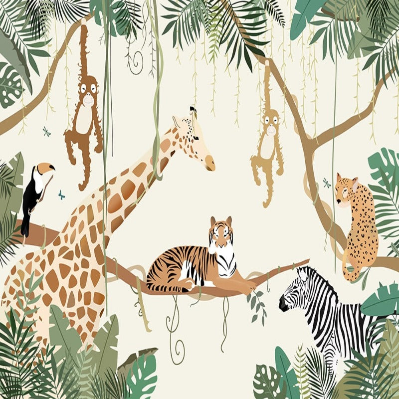 Papel pintado de animales <br/> Fauna posada