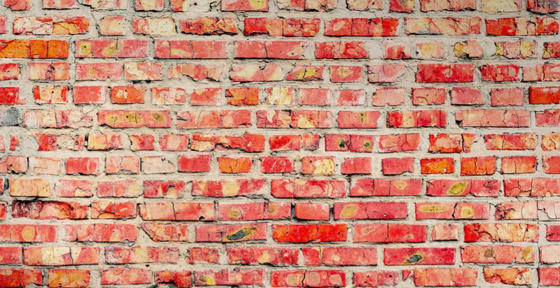 Papel pintado de ladrillo rojo