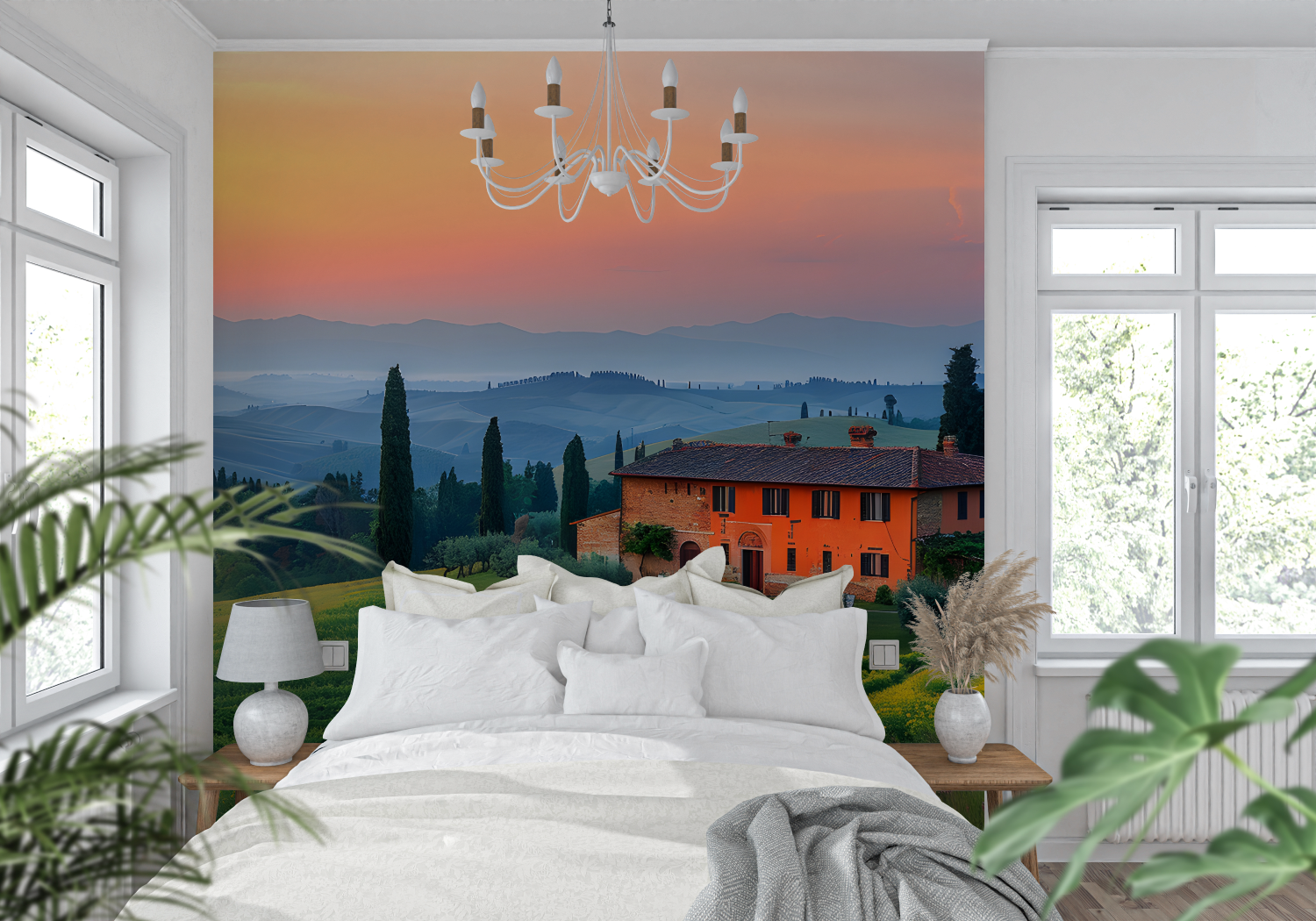 Papel pintado Paisaje Panorámico de Toscana - 4murs