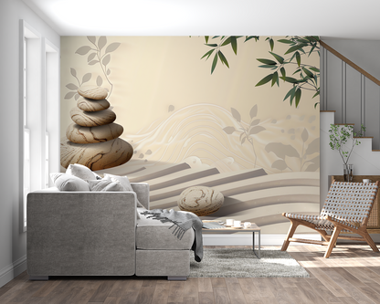 Papel pintado para dormitorio Zen - tendencia 2024