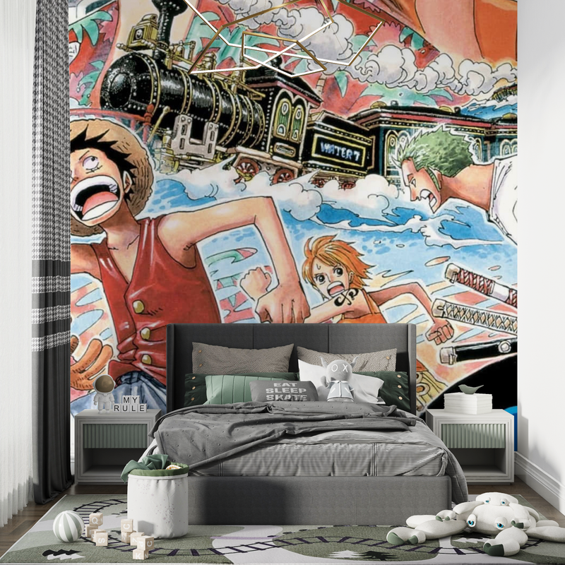 Papier Peint One Piece Water 7 - chambre petit