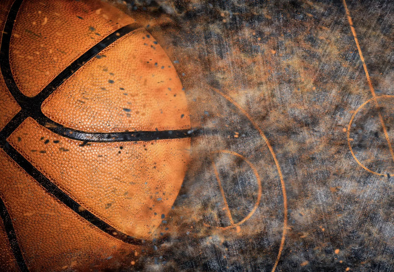 Decoración de dormitorio juvenil de baloncesto