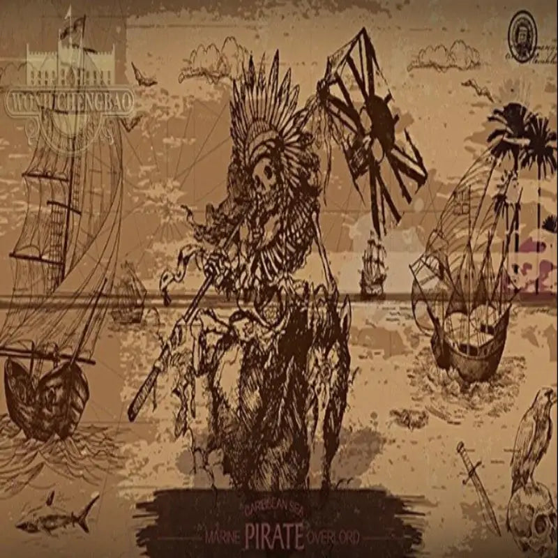 Decoración de dormitorio juvenil pirata