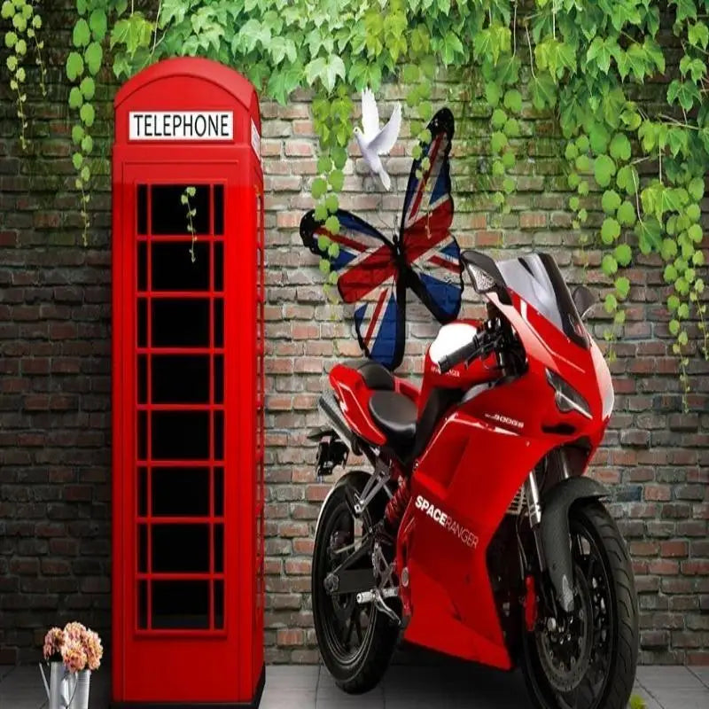 Decoración de dormitorio de motocicleta