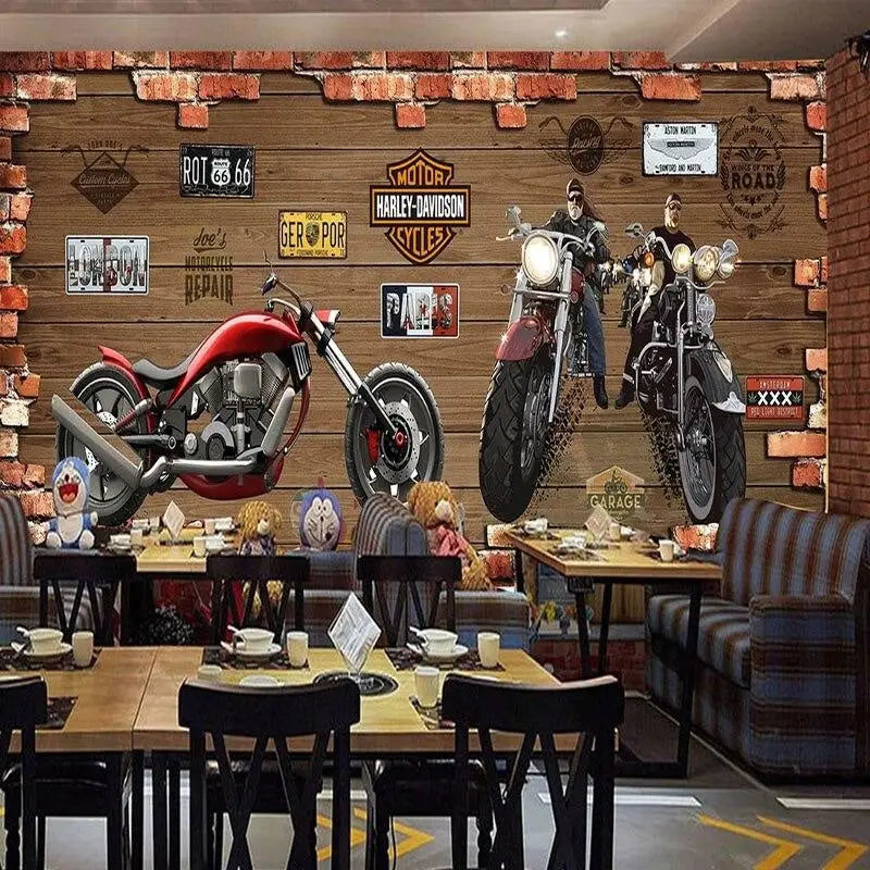Decoración de pared de motocicleta Chopper
