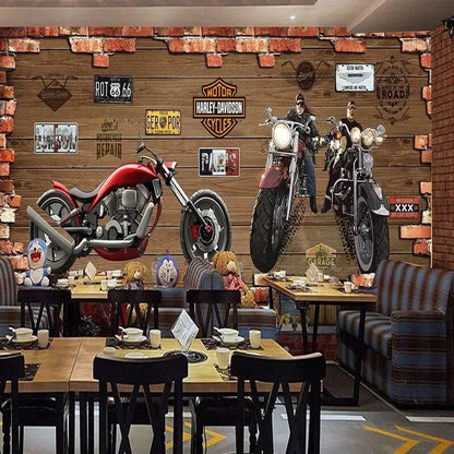 Decoración de pared de motocicleta Chopper
