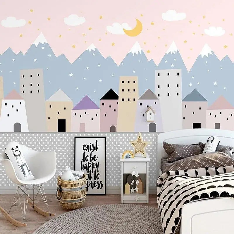 Decoración De Papel Pintado Para Dormitorio De Niñas