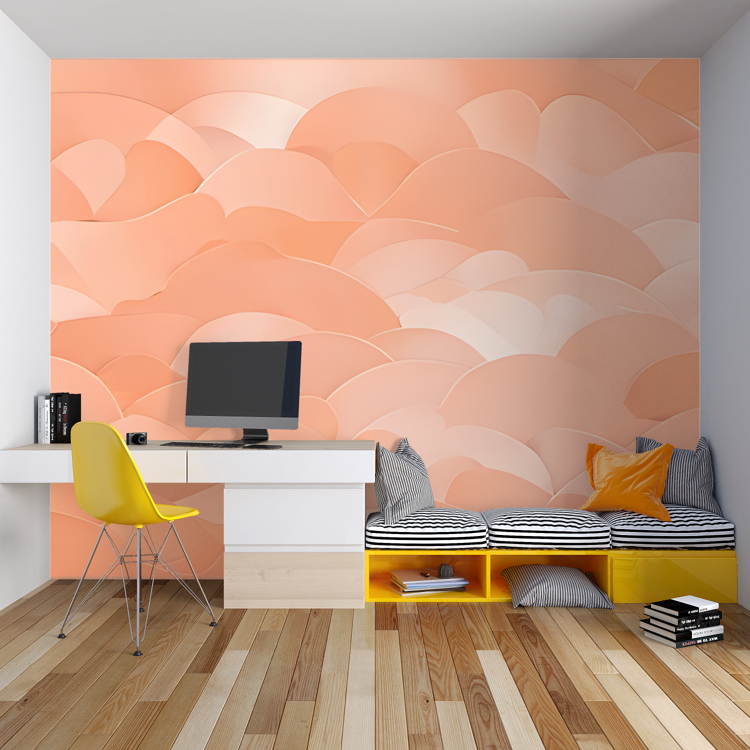 Papel pintado infantil Salmón - papel pintado de héroes