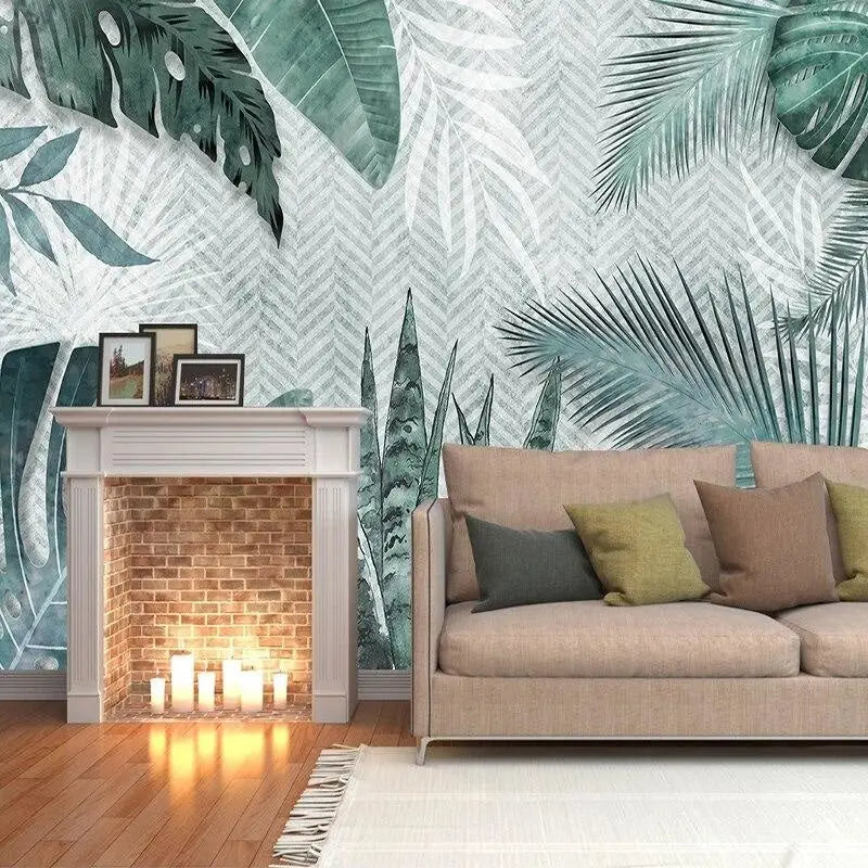 Borde de papel pintado de la selva