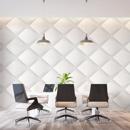 Papel pintado 3D blanco