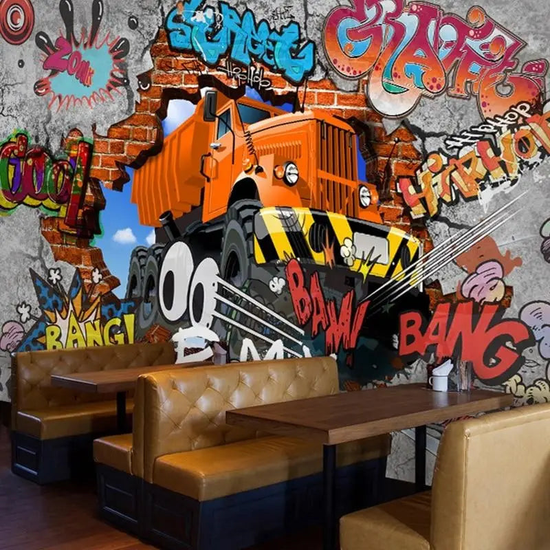 Papel Pintado De Graffiti Adolescente