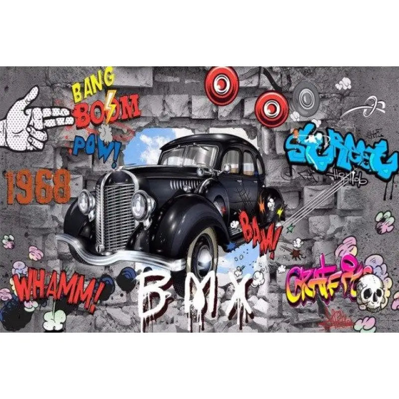 Papel Pintado De Graffiti Adolescente