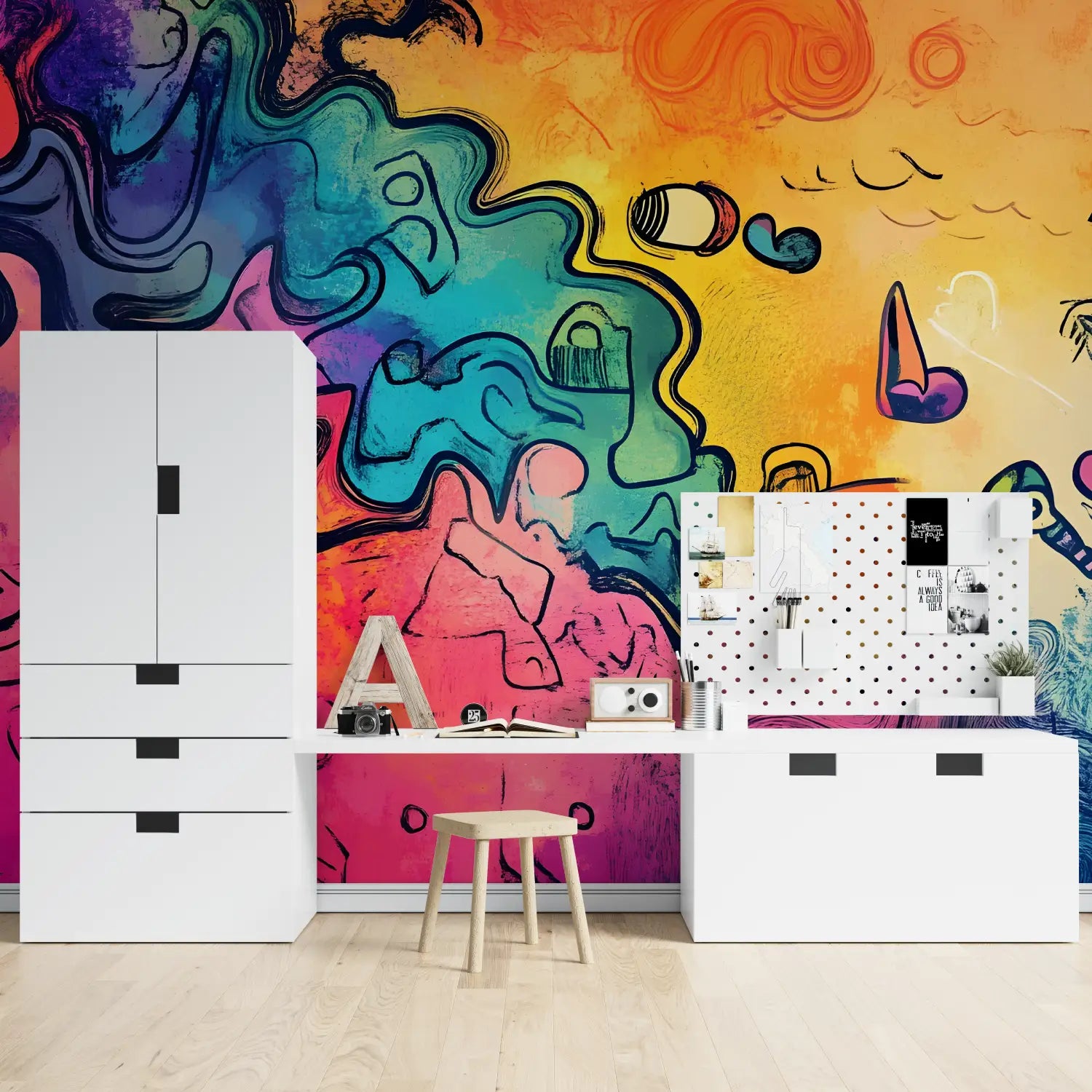 Papel pintado Teen Graffiti - papel pintado para niños
