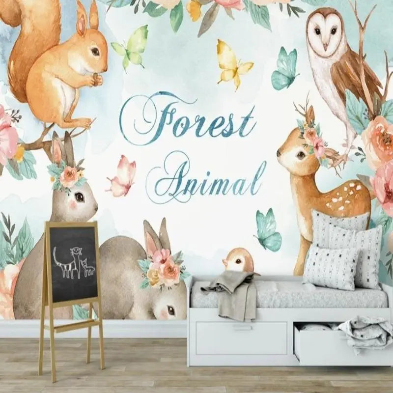 Papier Peint Animaux de la Forêt