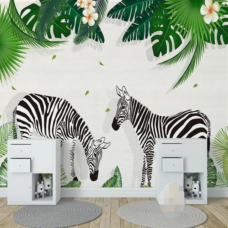 Papier Peint Animaux Tendance Zèbre