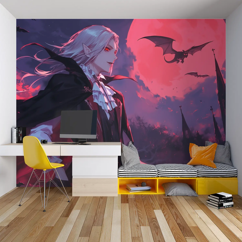 Papier Peint Anime Royaume Des Vampires - chambre spiderman