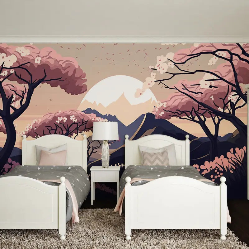 Papel pintado de árbol japonés - Second Image