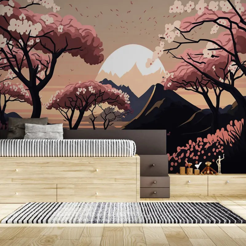 Papel pintado de árbol japonés - Second Image