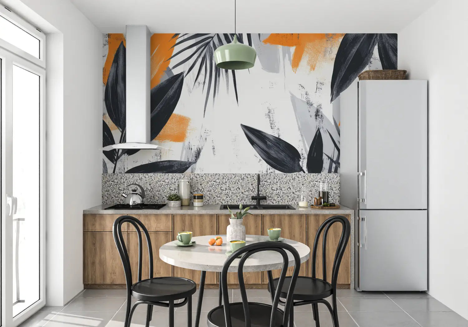 Papel pintado Con Naranja - panorámico 4murs