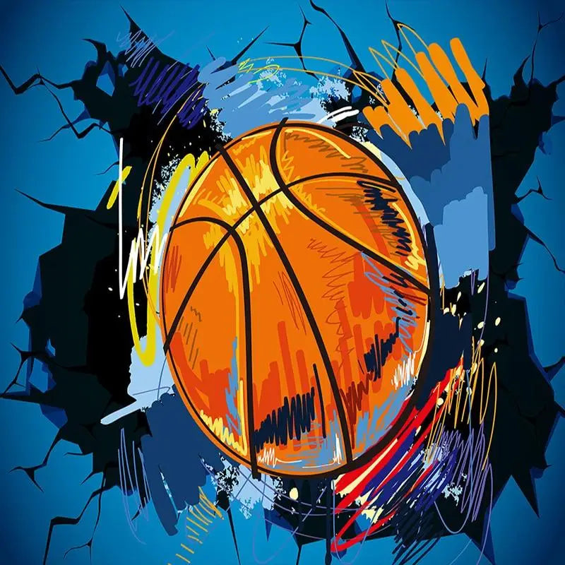 Fondo De Pantalla De Baloncesto De Estilo De Dibujo - Second Image