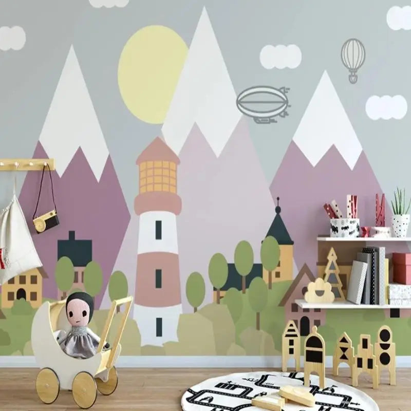 Papel pintado clásico para bebé Colée Mountain