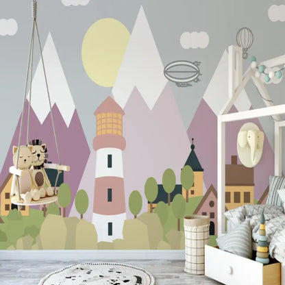 Papel pintado clásico para bebé Colée Mountain