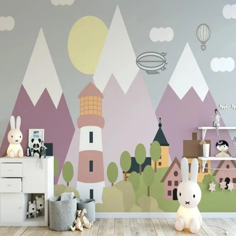 Papel pintado clásico para bebé Colée Mountain