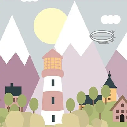 Papel pintado clásico para bebés Colée Mountain