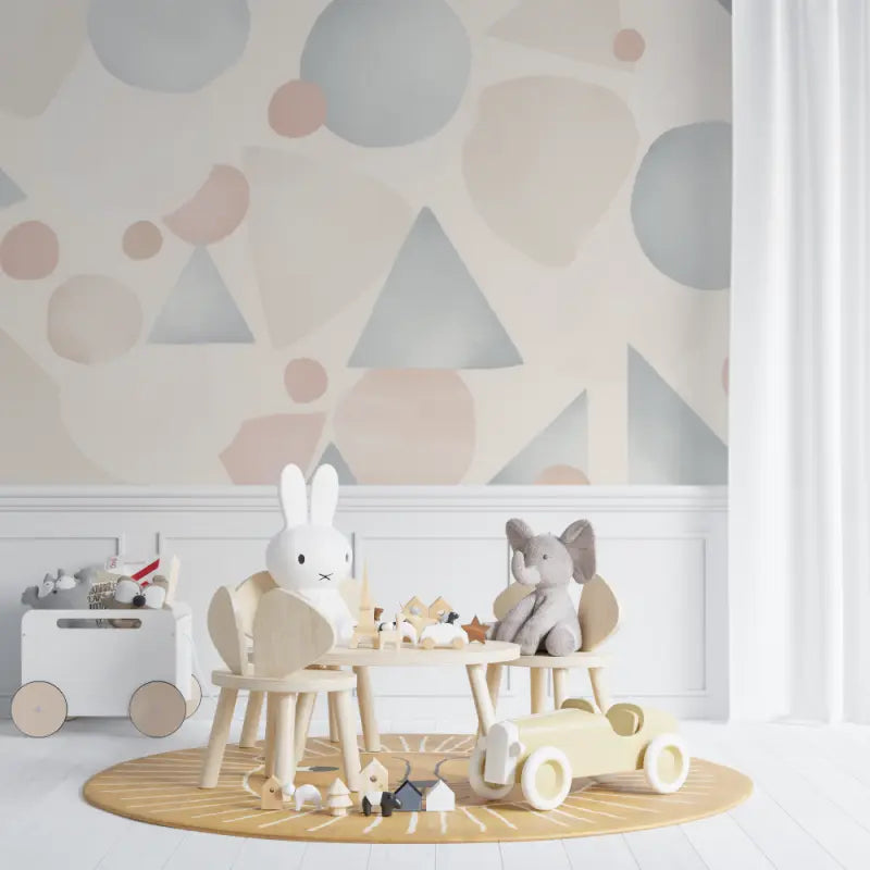 Papier peint bébé Motif géométrique scandinave - bebe