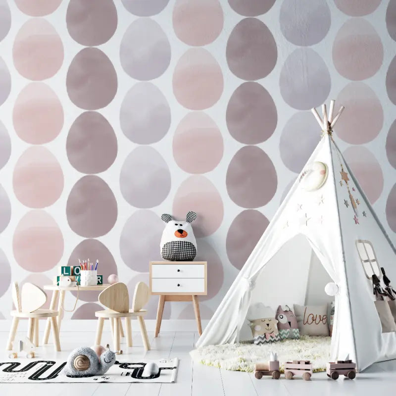 Papier peint bébé Motifs géométriques - bebe tipi