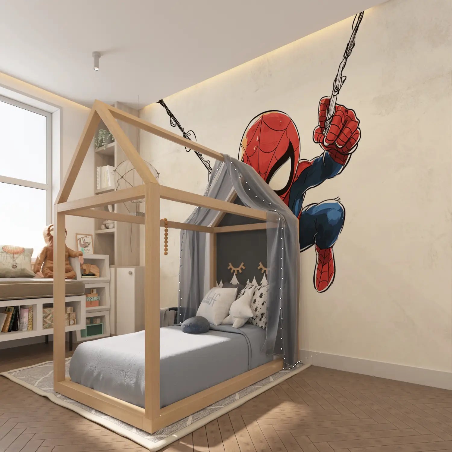 Papier Peint Bébé Spiderman - tapisserie spiderman