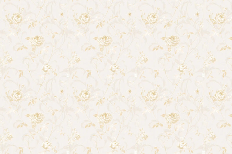 Papel pintado beige dorado