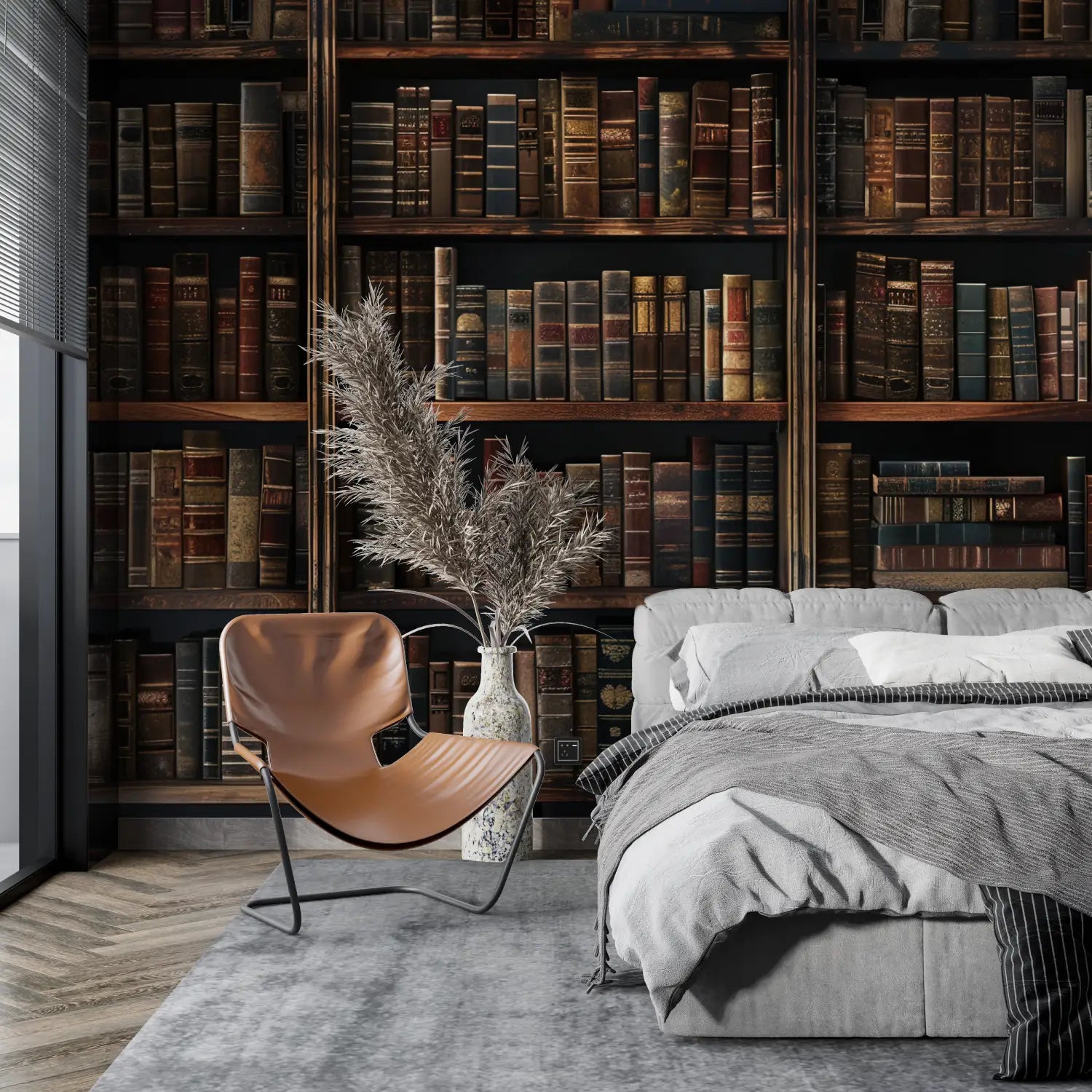 Trompe L Oeil Bibliotheekbehang - Second Image