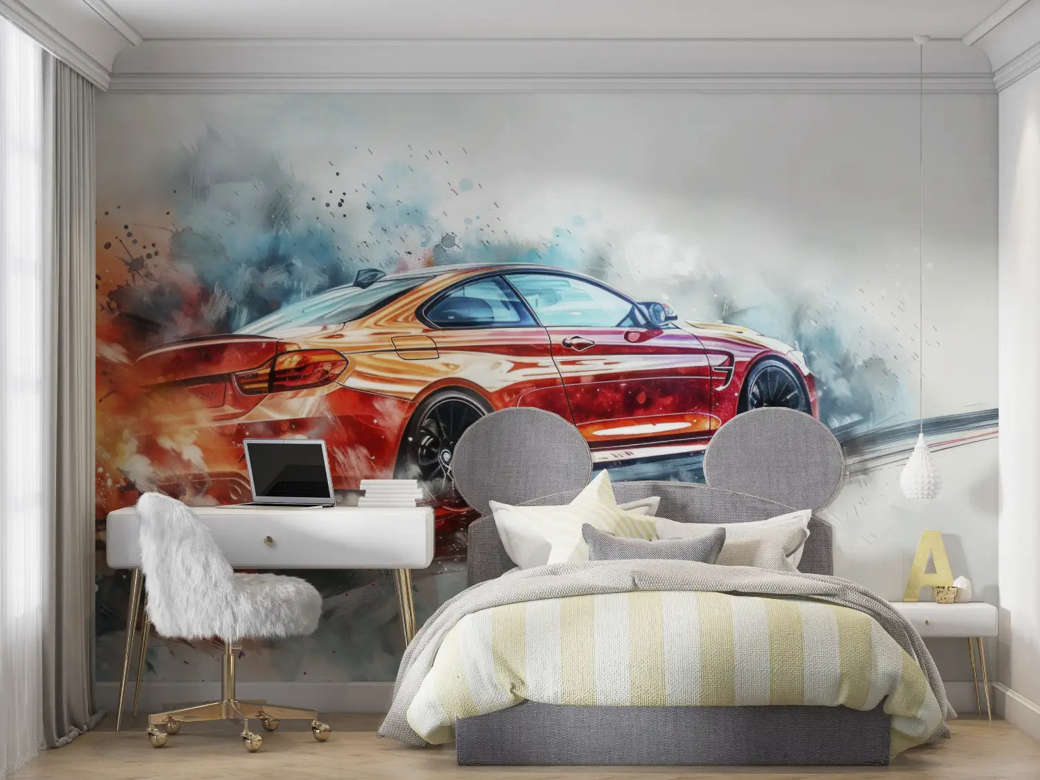 Papier peint BMW - tapisserie garçon